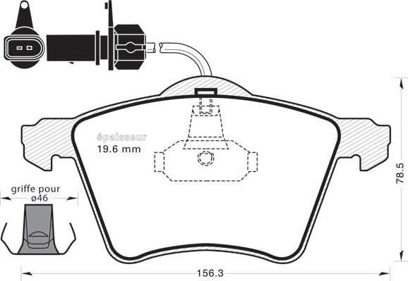 MGA 626 - Тормозные колодки, дисковые, комплект www.autospares.lv