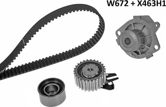 MGA 672K1 - Ūdenssūknis + Zobsiksnas komplekts www.autospares.lv