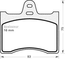 Quinton Hazell 51061 - Bremžu uzliku kompl., Disku bremzes www.autospares.lv