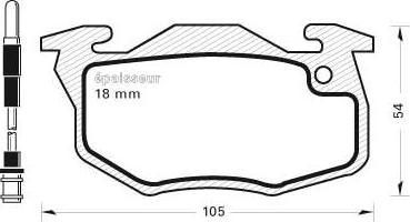 MGA 194 - Brake Pad Set, disc brake www.autospares.lv