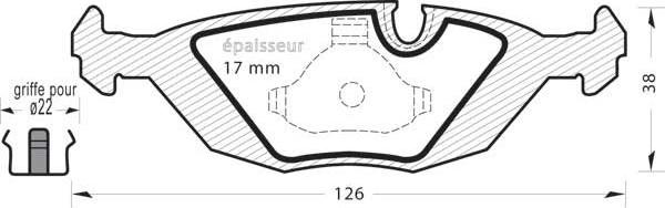 MGA 196 - Bremžu uzliku kompl., Disku bremzes www.autospares.lv