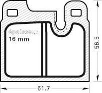 Jurid 571488JAS - Bremžu uzliku kompl., Disku bremzes autospares.lv