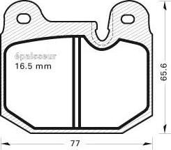 MGA 142 - Brake Pad Set, disc brake www.autospares.lv