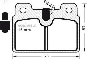 BOSCH 986460970 - Тормозные колодки, дисковые, комплект www.autospares.lv