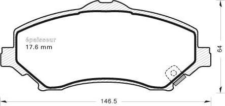 MGA 1096 - Bremžu uzliku kompl., Disku bremzes www.autospares.lv