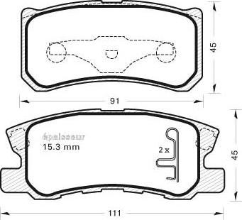 FRAS-LE PD632 - Brake Pad Set, disc brake www.autospares.lv