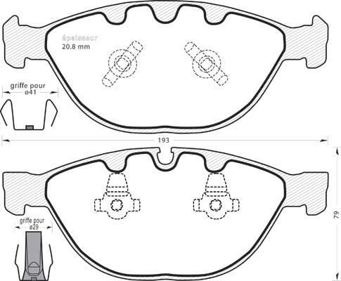 MGA 1097 - Bremžu uzliku kompl., Disku bremzes www.autospares.lv