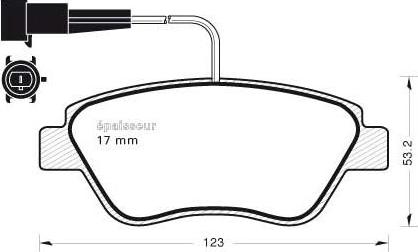 ATE LD3826 - Brake Pad Set, disc brake www.autospares.lv