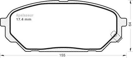 MGA 1059 - Bremžu uzliku kompl., Disku bremzes www.autospares.lv