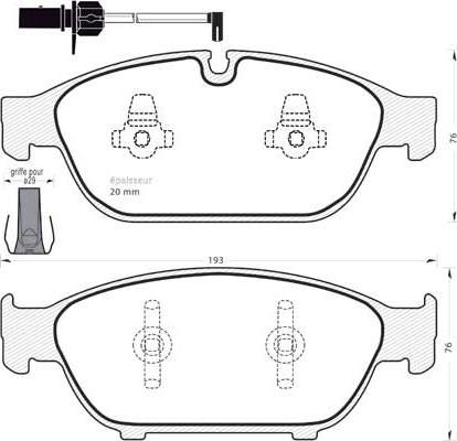 NAPA NBP1890 - Bremžu uzliku kompl., Disku bremzes www.autospares.lv