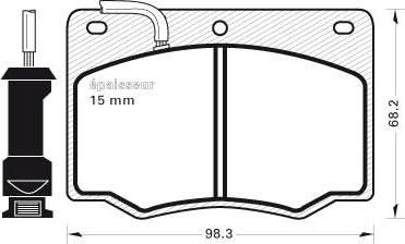 Pagid T0287 - Bremžu uzliku kompl., Disku bremzes www.autospares.lv