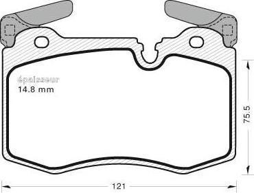 FTE 9002153 - Bremžu uzliku kompl., Disku bremzes www.autospares.lv