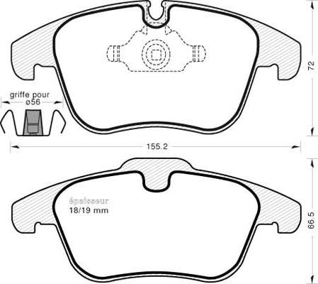 Textar 24332 - Bremžu uzliku kompl., Disku bremzes autospares.lv