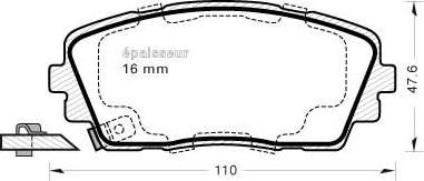 MGA 1088 - Bremžu uzliku kompl., Disku bremzes autospares.lv