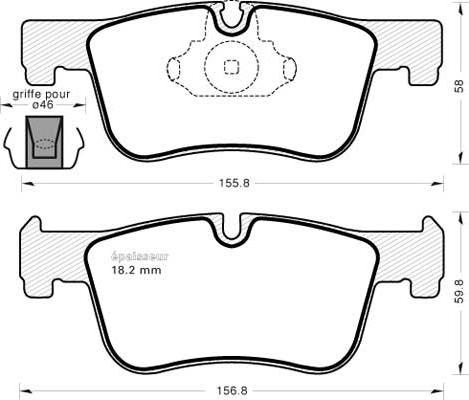 FTE 9001699 - Bremžu uzliku kompl., Disku bremzes autospares.lv