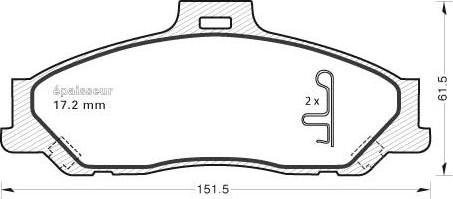 MGA 1039 - Bremžu uzliku kompl., Disku bremzes autospares.lv