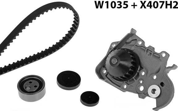 MGA 1035K2 - Water Pump & Timing Belt Set www.autospares.lv