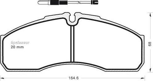 MGA 1036 - Bremžu uzliku kompl., Disku bremzes www.autospares.lv