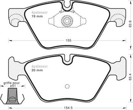 Jurid 573151J-D - Тормозные колодки, дисковые, комплект www.autospares.lv