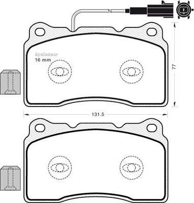 Triscan 362130470-48542 - Bremžu uzliku kompl., Disku bremzes autospares.lv