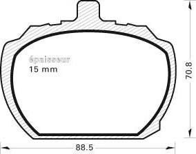 MGA 102 - Bremžu uzliku kompl., Disku bremzes www.autospares.lv