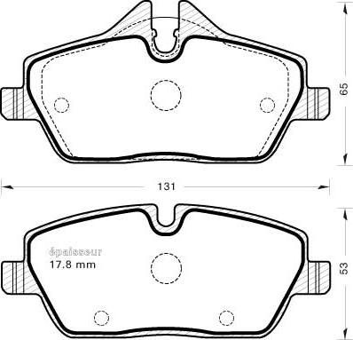 MGA 1078 - Тормозные колодки, дисковые, комплект www.autospares.lv