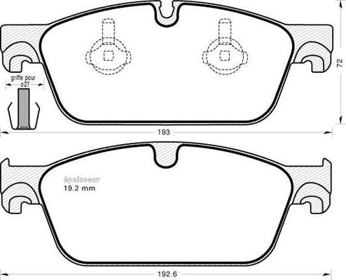 Valeo 670567 - Bremžu uzliku kompl., Disku bremzes www.autospares.lv