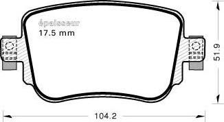 MGA 1157 - Bremžu uzliku kompl., Disku bremzes www.autospares.lv