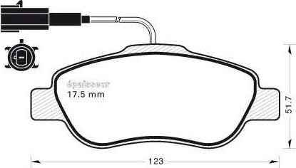 INTERBRAKE PD3856 - Тормозные колодки, дисковые, комплект www.autospares.lv