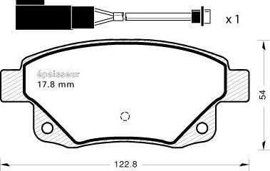 TRW RCPT13370 - Bremžu uzliku kompl., Disku bremzes www.autospares.lv