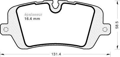 MGA 1138 - Bremžu uzliku kompl., Disku bremzes www.autospares.lv