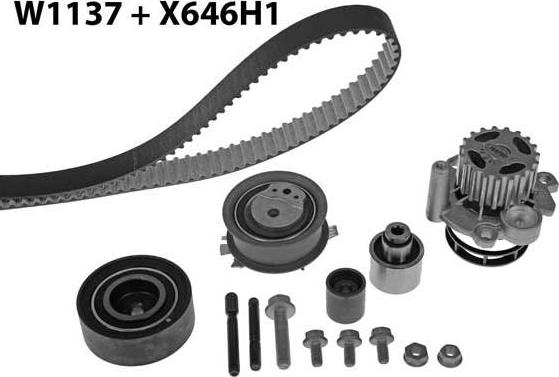 MGA 1137K1 - Water Pump & Timing Belt Set www.autospares.lv