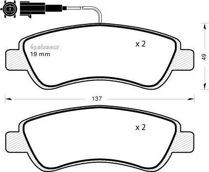 Brake Engineering PA1987 - Bremžu uzliku kompl., Disku bremzes autospares.lv