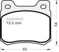 MGA 181 - Brake Pad Set, disc brake www.autospares.lv