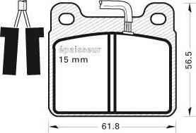 MGA 188 - Brake Pad Set, disc brake www.autospares.lv