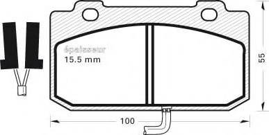 MGA 187 - Bremžu uzliku kompl., Disku bremzes autospares.lv