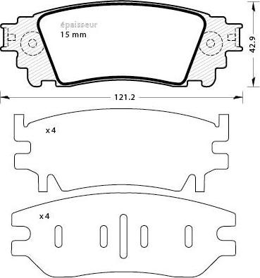 HELLA 8DB 355 036-351 - Bremžu uzliku kompl., Disku bremzes www.autospares.lv