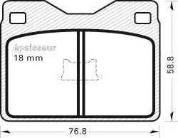 BENDIX 571245J - Тормозные колодки, дисковые, комплект www.autospares.lv