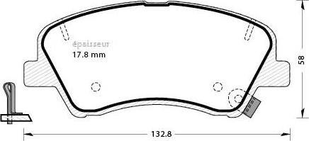 MGA 1313 - Bremžu uzliku kompl., Disku bremzes autospares.lv