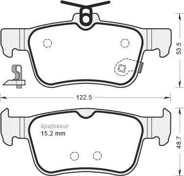 Wagner WBP90177A-D - Bremžu uzliku kompl., Disku bremzes www.autospares.lv