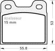 MGA 13 - Тормозные колодки, дисковые, комплект www.autospares.lv