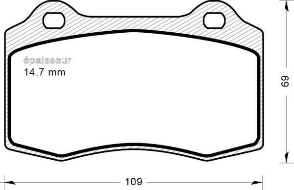 First Line 3455 - Тормозные колодки, дисковые, комплект www.autospares.lv