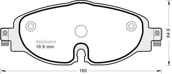 MGA 1203 - Bremžu uzliku kompl., Disku bremzes www.autospares.lv