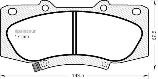 MGA 1219 - Bremžu uzliku kompl., Disku bremzes autospares.lv