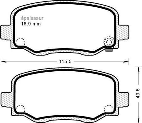 FTE 9005131 - Bremžu uzliku kompl., Disku bremzes www.autospares.lv