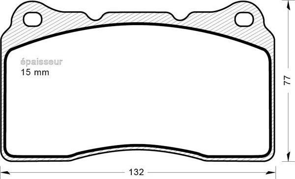 4X4 ESTANFI EST-50-05-510 - Bremžu uzliku kompl., Disku bremzes www.autospares.lv