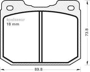 MGA 121 - Bremžu uzliku kompl., Disku bremzes www.autospares.lv