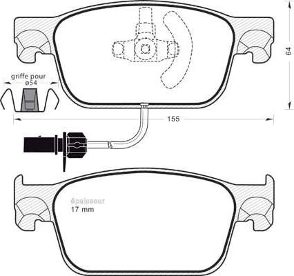 MGA 1234 - Bremžu uzliku kompl., Disku bremzes www.autospares.lv