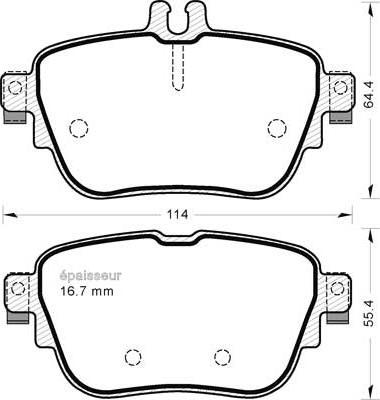 Mercedes-Benz 0004206000 - Bremžu uzliku kompl., Disku bremzes www.autospares.lv