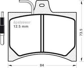 MGA 123 - Bremžu uzliku kompl., Disku bremzes autospares.lv